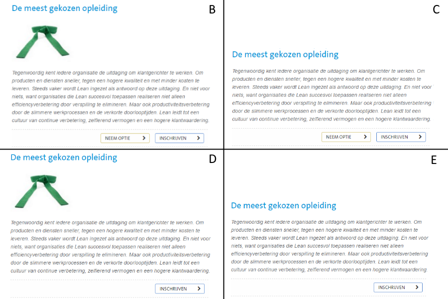 AB testing met multivariate testen