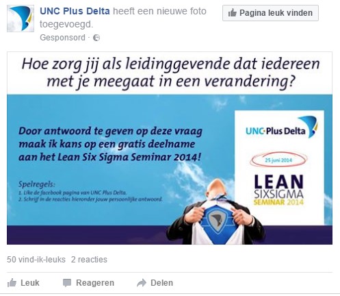 Facebook advertentie